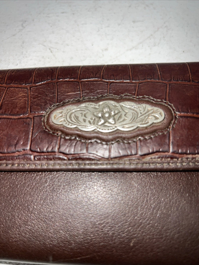 New M&F Brown Leather Women’s Wallet #0638802 P-506