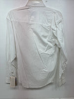 New Women’s Wrangler White Design Long Sleeve Button Up Medium MM-59