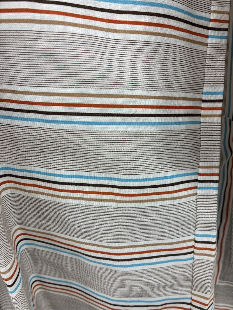 New Men’s Tem Tex Multicolor Stripe Long Sleeve Pearl Snap 16.5 X 34 Large R-18