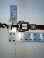 New Red Genuine Leather Nocona Stitched 28” Belt #N3418004 NN-42