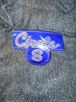 New Vintage Gray Circle S Polyester Pants #CP4776 XX-81