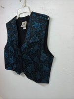 New Women’s 1849 Authentic Ranchwear Blue Western Show Vest XXL #3165 UU-24
