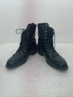 New Men’s Black Lace Up Acme Cowboy Boots. 5790 9 E W. 3-81