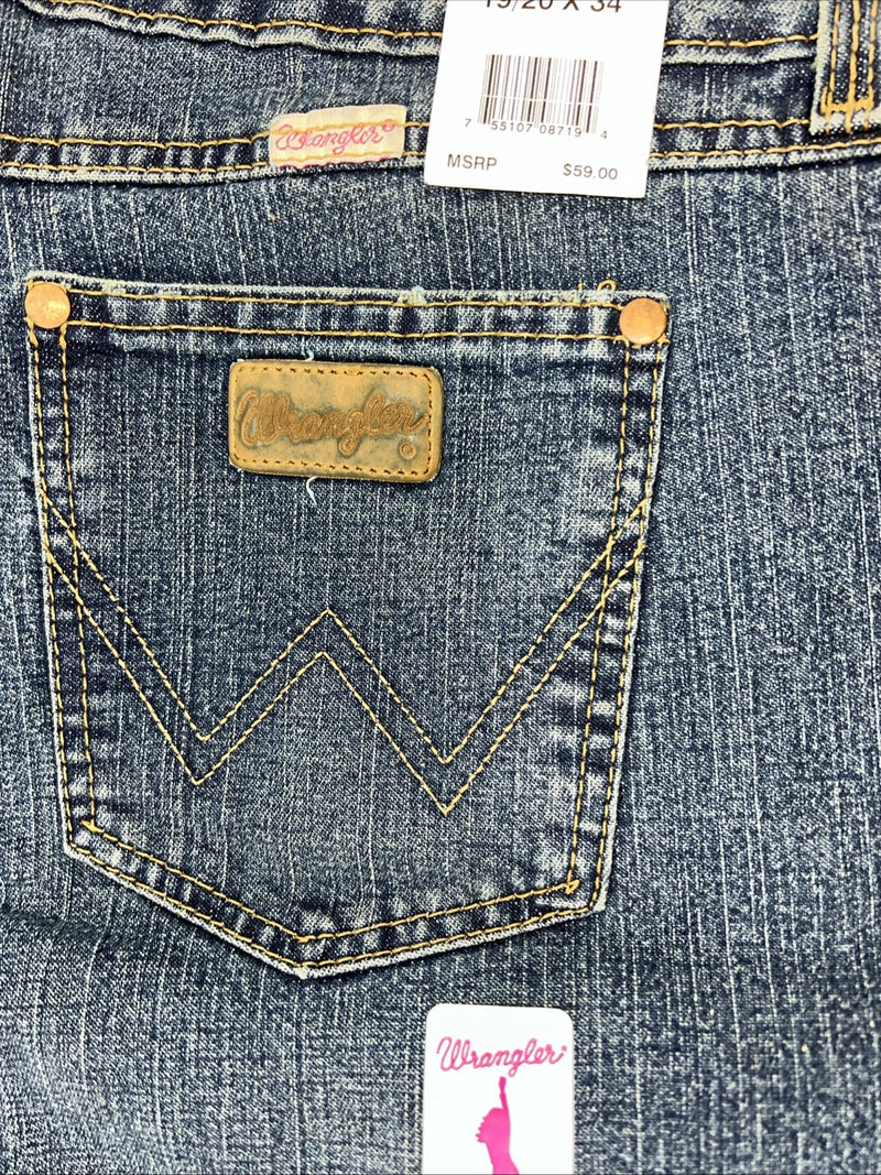 New Women’s Wrangler Low Rise Denim Jeans. 19/20x34 K-9