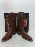 New Men’s Brown Texas Brand Cowboy Boots. M 80 10.5 10 1/2 D. 7-111