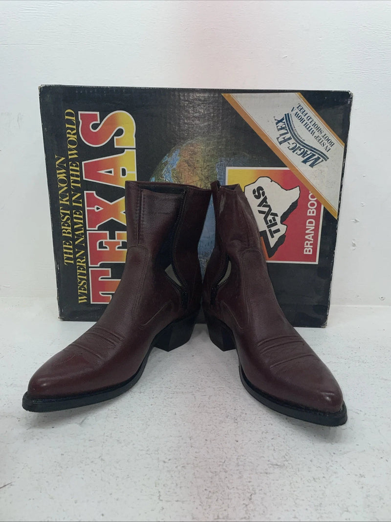 New Men’s Red Texas Brand Cowboy Boots. M 3739.5 9 1/2 D. 5-46