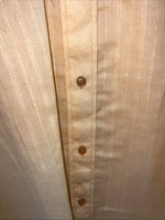 New Men’s Orange Permanent Press Short Sleeve Button Up Shirt. 15.5 M S-16