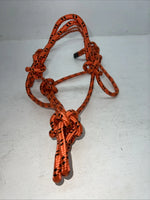 New Tough 1 Orange Poly Rope Halter #50-1000 G-512