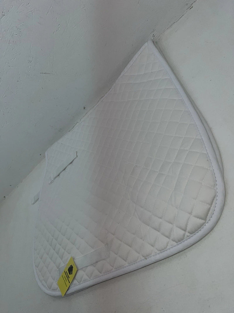 New International White English All Purpose Saddle Pad Full #158553 MM-600