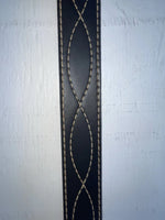 New Black Genuine Leather Stitched 32” Belt #2021 JJ-13