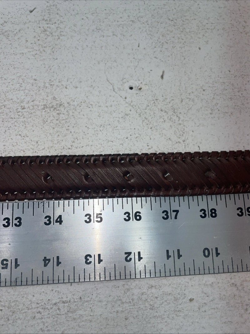 New Brown Genuine Leather Nocona Threaded 36” Belt #2410002 Z-19