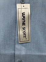 New Boys Wayne Scott Blue Long Sleeve Button Up Tux Medium F-99