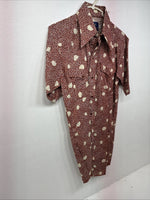 New Women’s Panhandle Slim Floral Long Sleeve Pearl snap Size 14.5 MM-1