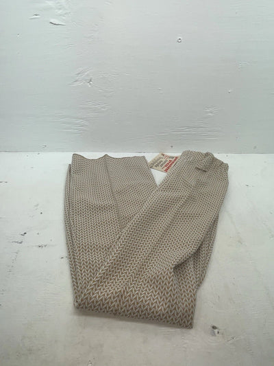 New Vintage Brown Knitted Rockmount Polyester Pants #3849 XX-10