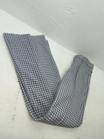 New Vintage Blue Checkered Polyester Pants #5450087 NN-153