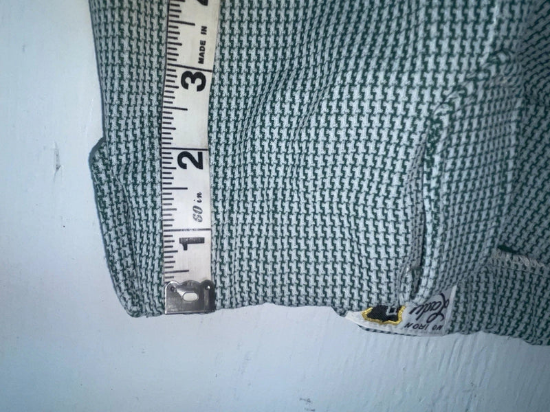 New Vintage Green Checkered Dickson Jenkins Polyester Pants #535 3A-20