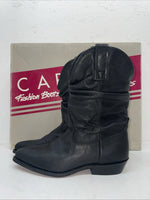 New Women’s Black Capezio Cowboy Boots. L 630 8 M. 16-68