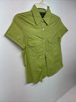 New Women’s Gordon James Green Short Sleeve Button Up Small LL-19