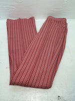 New But Age Red Checkered Panhandle Slim Polyester Pants #8042 VV-70