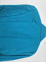 New Women’s San Angelo Blue Long Sleeve Button Up Medium MM-109