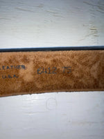 New Brown Genuine Leather Chambers Tooled 34” Belt #6412-75 Z-107