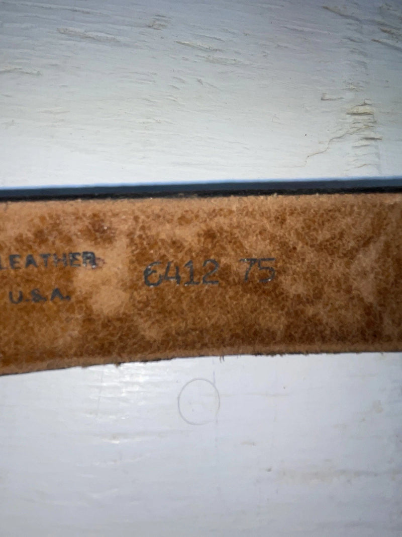 New Brown Genuine Leather Chambers Tooled 34” Belt #6412-75 Z-107