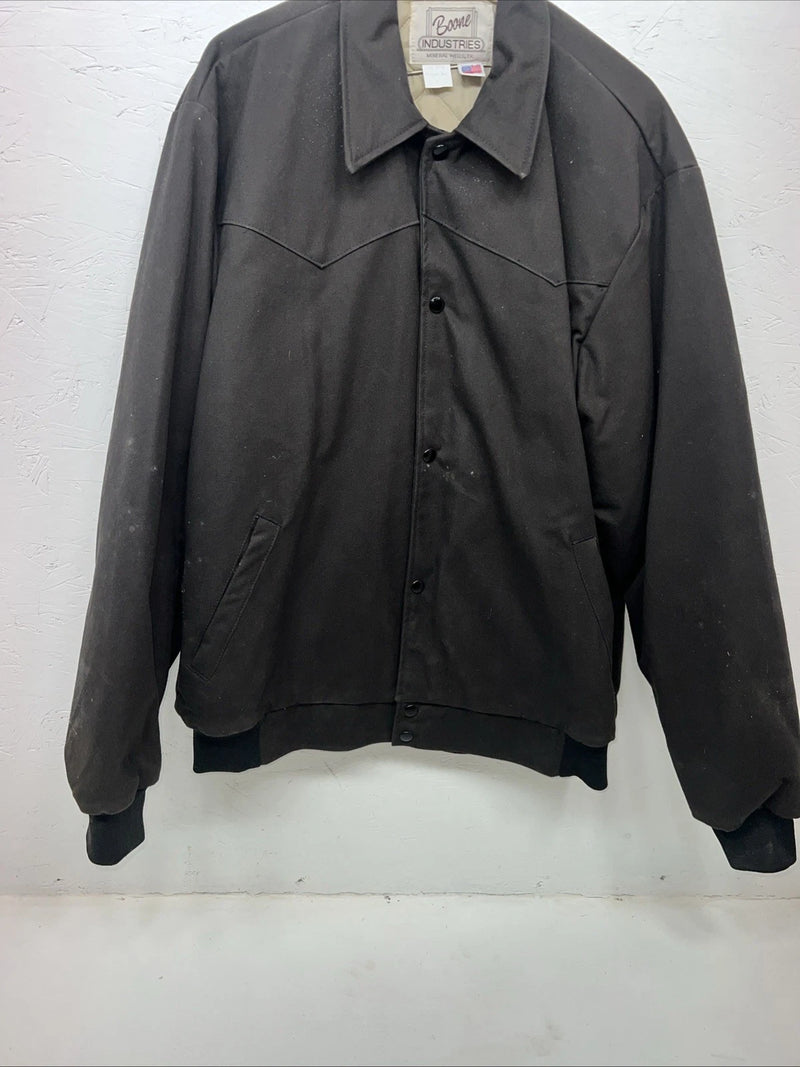 New Men’s Black Boone Industries Large Coat WW-51