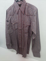 New Men’s Champion Western Multi Color Long Sleeve Pearl 15 X 35 B-109