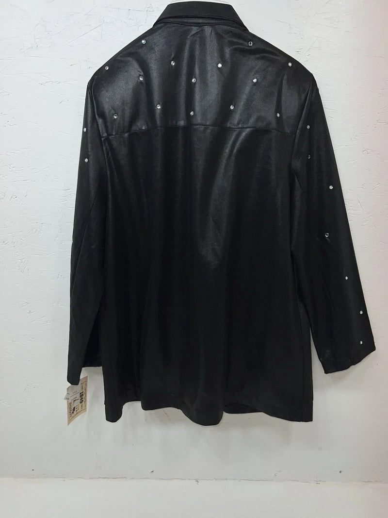 New Women’s Black 1849 Authentic Ranchwear Long Sleeve Show Jacket XL UU-59