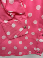 New Women’s Rockmount Pink Polkadot Long Sleeve Pearl Snap Size 30 YY-24