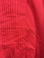 New Classix Red Long Sleeve Button Up English Shirt 18-18.5 2XL X-82
