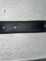 New Black Genuine Leather Chambers Beaded 32” Belt #30175 Z-29