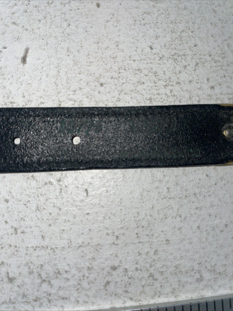 New Black Genuine Leather Chambers Beaded 32” Belt #30175 Z-29