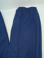 New Vintage Blue Polyester Pants XX-32