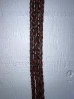 New Brown Genuine Leather Braided Rope 28” Belt #02/4703 JJ-48