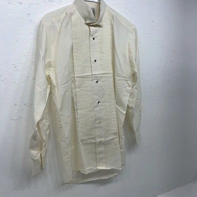 New Men’s Classix Cream Long Sleeve Pearl Snap Small 30/31 B-49