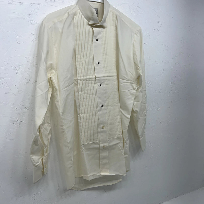 New Men’s Classix Cream Long Sleeve Pearl Snap Small 30/31 B-49