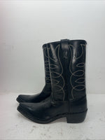 New Men’s Black Texas Brand Cowboy Boots. 6900 10 D. 7-14