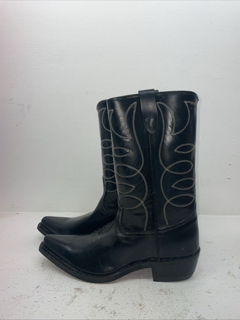 New Men’s Black Texas Brand Cowboy Boots. 6900 10 D. 7-14