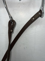 New Tough 1 Brown Nylon Browband Headstall With Bit Split Reins #42-7499 W-33