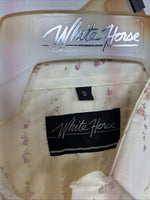 New Women’s White Horse Yellow Floral Long Sleeve Floral Small DD-96