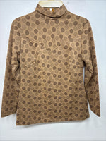 New Women’s Panhandle Slim Brown Designed Long Sleeve Zip Up Size 14 YY-111