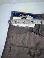 New Vintage Brown Circle S Polyester Pants #CS2391 VV-29