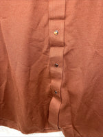 New Men’s Burgundy Panhandle Slim Long Sleeve Pearl Snap Shirt. 15.5x35 M S-12