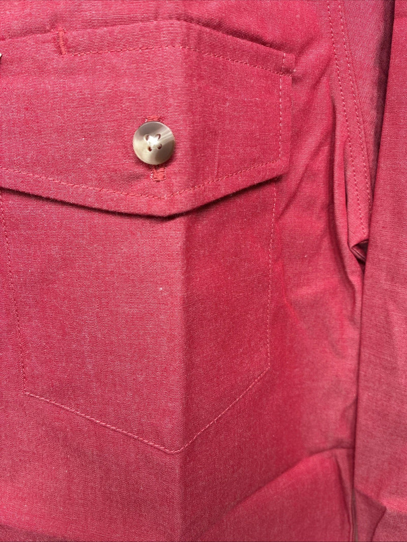New Kids ELY Classic Pink Long Sleeve Button Up Medium DD-78