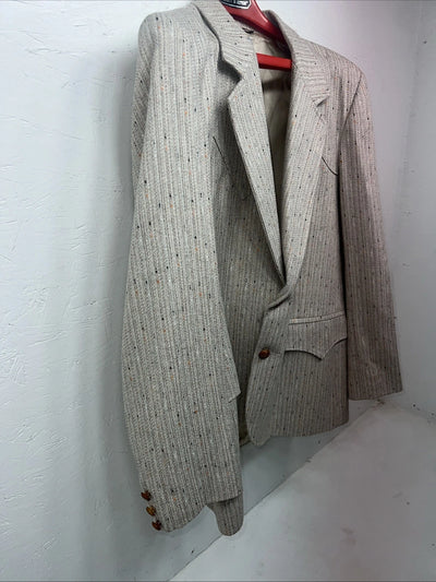 New Mens Pioneer Wear Tan Suit Jacket 42 #498 T-606