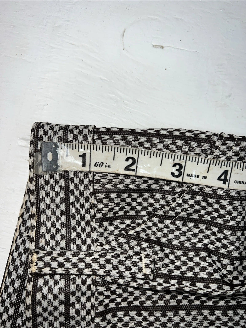New Vintage Panhandle Slim Brown White Checkered Pants #8042 NN-148