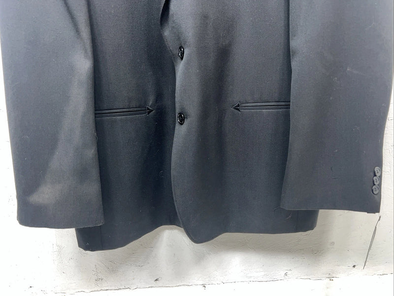 New Men’s Circle S Black Suit Jacket 48R #25832 Y-607