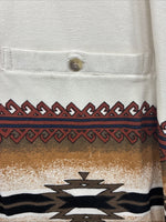 New Men’s Cumberland Brown Western Design Short Sleeve Polo Large M-23
