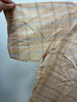 New Men’s ELY Cattleman Coral Plaid Short Sleeve Pearl Snap Large J-79